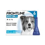 قطره ضد کک، کنه و شپش فرانتلاین برای سگ 10 تا 20 کیلو | Frontline Spot On Flea & Tick Treatment