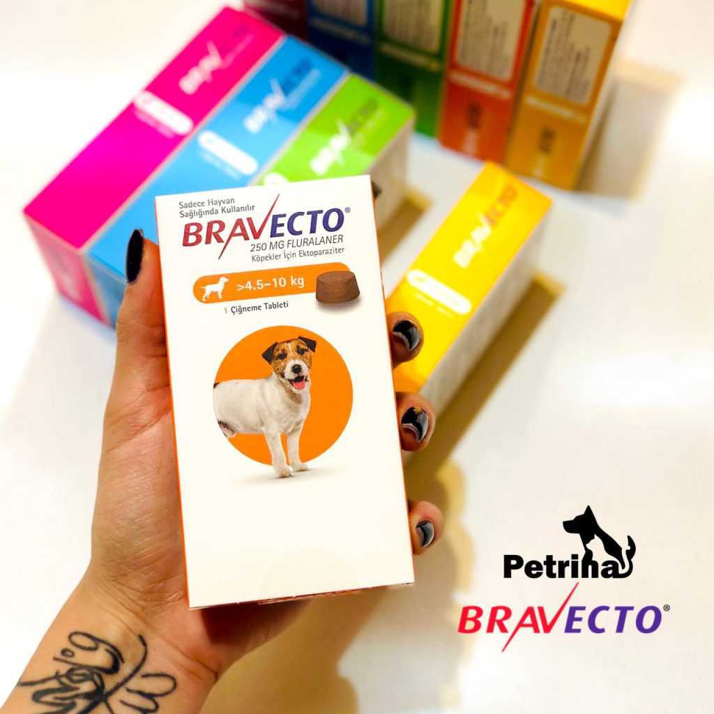 قرص ضد کک و کنه سگ براوکتو (4.5 تا 10 کیلو) | BRAVECTO Chew