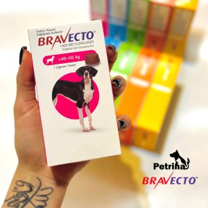 قرص ضد کک و کنه سگ براوکتو (40 تا 56 کیلو) | BRAVECTO Chew