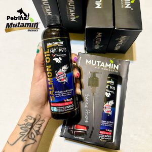 روغن ماهی سالمون موتامین برای سگ و گربه | 150 میل | Mutamin Organics Salmon Oil