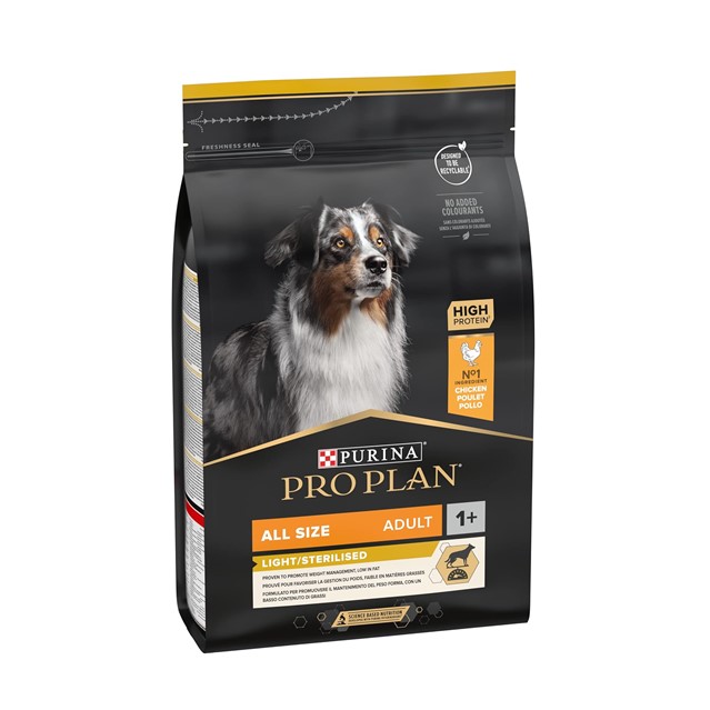 proplan.allsize.Light1 غذای خشک سگ عقیم شده پروپلن | کم چرب مصرف روزانه | همه نژادها در پترینا