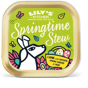 کنسرو سگ لیلیز کیچن | بدون غلات با گوشت بره، مرغ و سبزیجات | مناسب تمام نژادها | Lily's Kitchen Springtime Stew