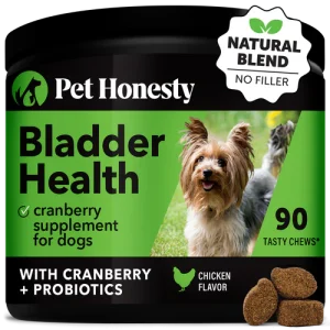 مکمل کلیه، مثانه و دستگاه ادراری سگ Bladder Health برند Pet Honesty مناسب همه نژادها