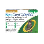 قطره ضد انگل، کک و کنه گربه نکس گارد کمبو NexGard مناسب 2.5 تا 7.5 کیلو