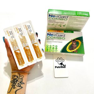 قطره ضد انگل، کک و کنه گربه نکس گارد کمبو NexGard COMBO | مناسب 2.5 تا 7.5 کیلو NexGard COMBO for Cats