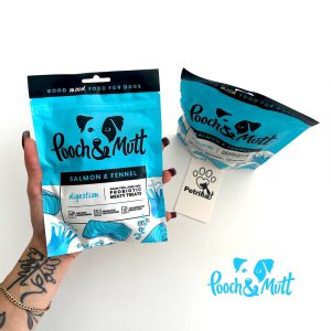 تشویقی سگ پروبیوتیکی گوارش حساس با ماهی سالمون Pooch & Mutt | هایپو آلرژی و طبیعی Pooch & Mutt Health & Digestion Probiotic Fish Treats