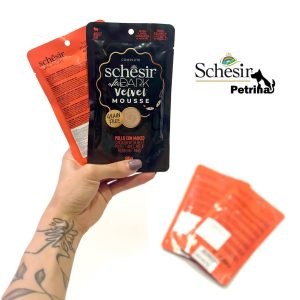 پوچ گربه SCHESIR Dark فیله مرغ و گوشت گاو | 80 گرم SCHESIR After Dark Chicken With Beef in mousse 80g for adults Cats