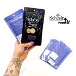 پوچ گربه SCHESIR Dark فیله مرغ و اردک | 80 گرم SCHESIR After Dark Chicken With Duck in mousse 80g for adults Cats