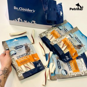 تشویقی دنتال سگ دکتر کلادرز طعم اردک| نژاد کوچک | وزن ۸۰ گرم | Dr.Clauder´s Dental Snack