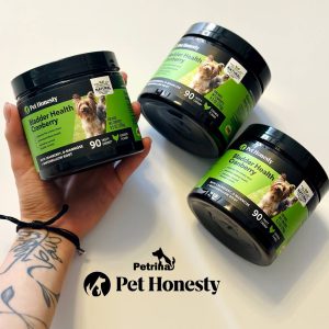 مکمل تقویتی و درمانی سلامت کلیه، مثانه و دستگاه ادراری سگ Bladder Health برند Pet Honesty (طبیعی و با طعم مرغ)