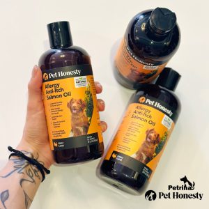 روغن سالمون سگ ضد حساسیت و ضد خارش 100% طبیعی و خالص برند Pet Honesty همه نژادها