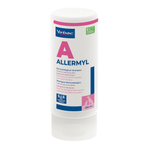 شامپوی ضد آلرژی و حساسیت سگ و گربه Allermyl برند Virbac | همه نژادها | 250 ml در پتشاپ پترینا