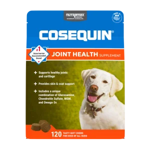 مکمل تقویت مفاصل و غضروف سگ کوزکویین | 150 عدد | COSEQUIN Joint Health Supplement