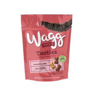 تشویقی سگ (آموزشی) برند Wagg  | مرغ و جگر مرغ Wagg Tasties Tasty Bones with Chicken & Liver