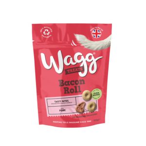 تشویقی سگ (آموزشی) برند Wagg | گوشت خوک Wagg Bacon Roll Tasty Bites with Pork
