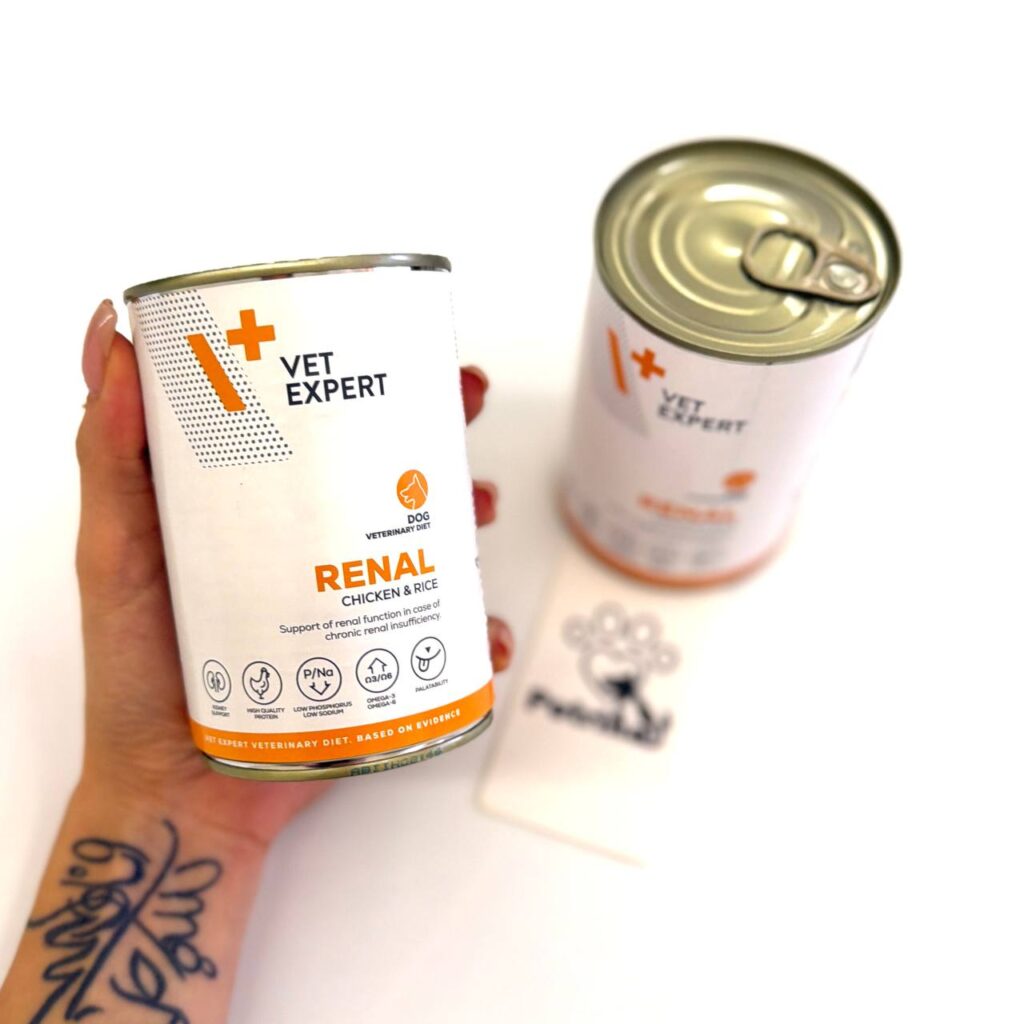 کنسرو درمانی رنال سگ برند VetExpert | مرغ و برنج 400 گرم VetExpert Renal Veterinary diets