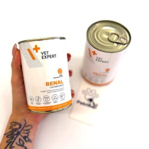 کنسرو درمانی رنال سگ برند VetExpert | مرغ و برنج 400 گرم VetExpert Renal Veterinary diets
