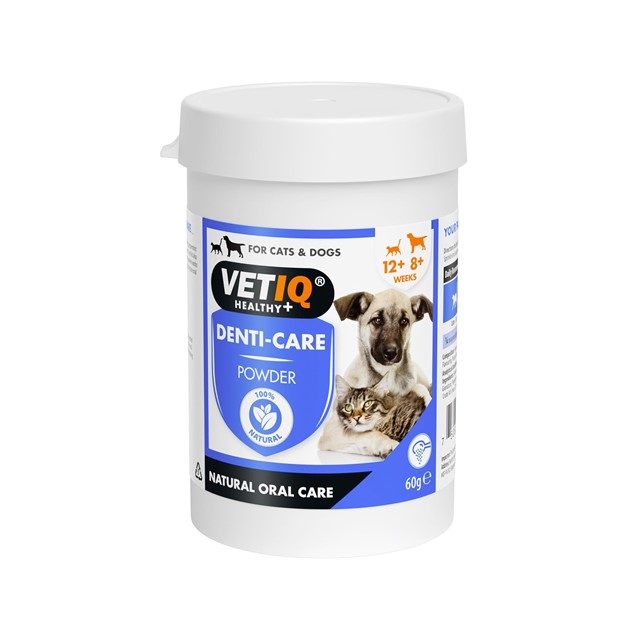 پودر خوراکی محافظت و تمیزکننده دندان سگ و گربه | VetIQ® 2 in 1 Denti Care