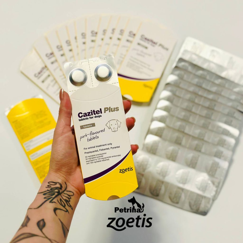قرص ضد انگل سگ زوئیتیس Zoetis Cazitel® Plus | طعم گوشت خوک | درمان کرم های گوارشی Zoetis Cazitel® Plus Flavoured Worming Tablets for Dogs