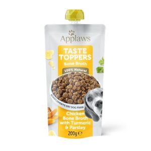 پوچ عصاره مرغ با جعفری و زردچوبه برند اپلاز | 100% طبیعی Applaws Chicken Bone Broth with Turmeric & Parsley Pouch