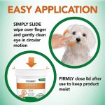 پد تمیز کننده اشک چشم سگ و گربه برند وتس بست | 100 عدد VET'S BEST Clean Eye Round Pads For Dogs and Cats (100pcs)