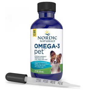 شربت امگا3 سگ و گربه (خالص و طبیعی) | 60 میل | Nordic Naturals OMEGA-3 Pet