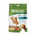 تشویقی دنتال سگ WHIMZEES | ضد حساسیت و زمانبر طولانی مدت - نژاد متوسط و بزرگ (9 عدد)