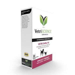 مکمل درمانی سلامت عملکرد و سم زدایی کبد سگ و گربه برند وتری ساینس | 90 عدد Vetri SAMe 90 Liver Health Supplement for Dogs & Cats Tablet