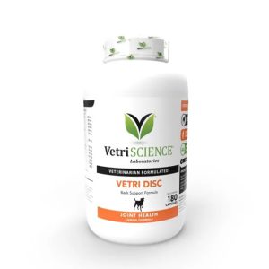 مکمل تقویت مفاصل و غضروف سگ وتری دیسک برند وتری ساینس | 180 کپسول Vetri Disc Spinal Support Supplement for Dogs Capsule