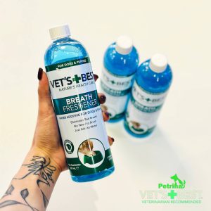 محلول تمیز کننده دندان سگ و گربه برند وتس بست | خوراکی و بدون نیاز به مسواک | 500 میل | Vet's Best Dental Vet's Best Dental Breath Freshener