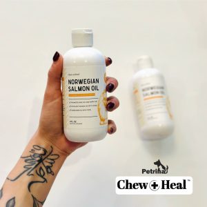 روغن سالمون نروژی سگ تقویت کننده پوست و مو | 236 میلی‌لیتر | Chew + Heal