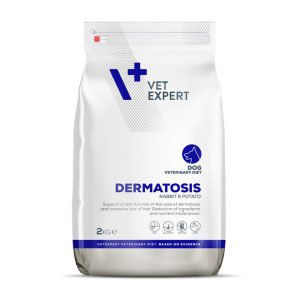 غذای خشک درمانی درماتوزیس سگ برند VetExpert | حساسیت پوستی و غذایی | با گوشت خرگوش (2 کیلو) Vet Expert DERMATOSIS RABBIT & POTATO DRY