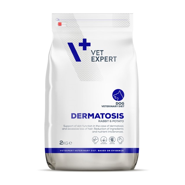 vetexpert.derm غذای خشک درمانی درماتوزیس سگ برند VetExpert | حساسیت پوستی و غذایی | با گوشت خرگوش (2 کیلو) Vet Expert DERMATOSIS RABBIT & POTATO DRY