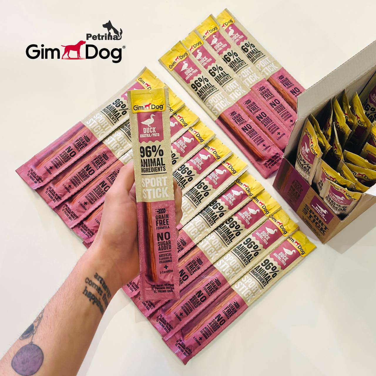 Gim Dog SPORT STICK DUCK 12G تشویقی سگ جیم داگ گوشت اردک | SPORT STICK Gim Dog SPORT STICK DUCK 12G