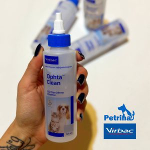 تمیزکننده لکه اشک چشم و شستشوی چشم سگ و گربه برند ویرباک (محلول) | Ophta Clean Virbac