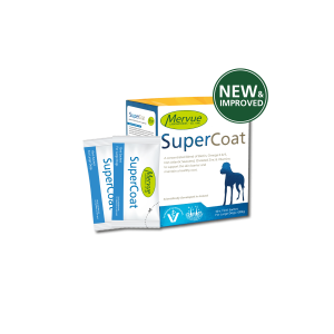 مکمل درمانی و تقویتی پوست و مو سگ SuperCoat برند Mervue | نژاد بزرگ | ساشه 15 ML