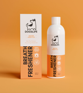 دهانشویه سگ برند DOGS LIFE | از بین برنده بوی بد دهان و ضد باکتری DogsLife Breath Freshener Water Additive Dog 237ml
