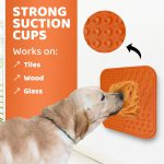 لیک مت سگ و گربه سیلیکونی OurDogsLife Lick Mat For Dogs with Spreader & Brush