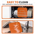 لیک مت سگ و گربه سیلیکونی OurDogsLife Lick Mat For Dogs with Spreader & Brush