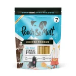 تشویقی دنتال سگ Pooch & Mutt | ضد جرم و تارتار طعم پنیر چدار (7 عدد) Pooch & Mutt Christmas Cheese Fondue Dental Sticks For Dogs