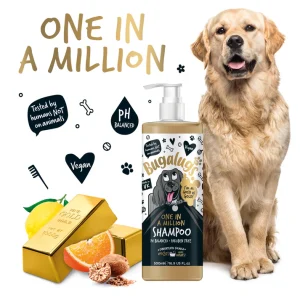 شامپو سگ Bugalugs (انگلیسی)  تمیز، نرم و مرطوب کننده | 250 میل Bugalugs One in a Million Dog Shampoo