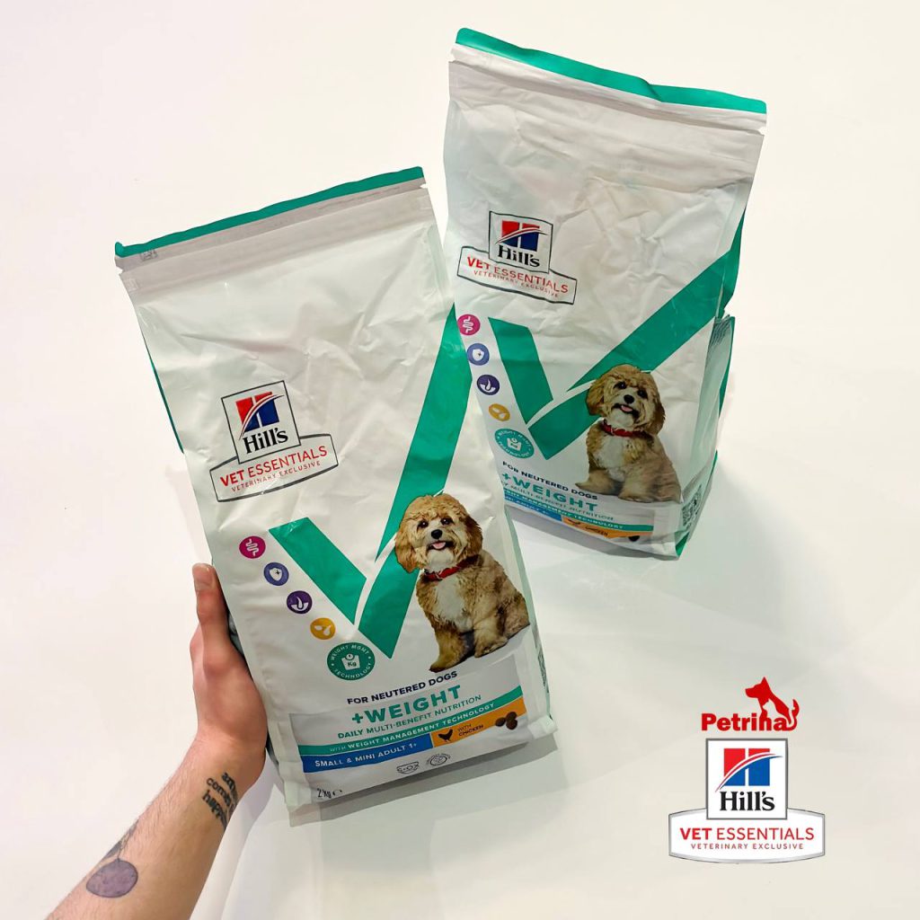 غذای خشک هیلز سگ عقیم شده | نژاد کوچک | 2 و 6 کیلو Hill's Vet Essentials Adult Small & Mini Weight Dog Food with Chicken