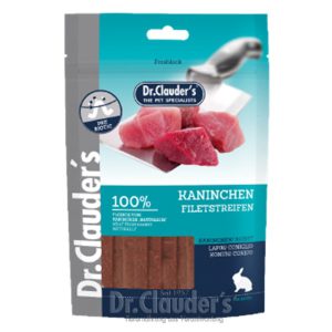 تشویقی سگ دکتر کلادرز گوشت خرگوش - نواری | ۸۰ گرم Dr. Clauder‘s Rabbit Filet Strips