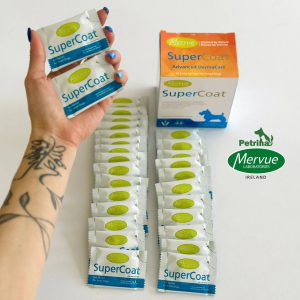 مکمل درمانی و تقویتی پوست و مو سگ SuperCoat برند Mervue | نژاد کوچک | ساشه 5ml Mervue SuperCoat Daily for Small Dogs 5ml x 30 Sachets