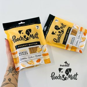 تشویقی دنتال سگ Pooch & Mutt | ضد جرم و تارتار با کره بادام زمینی | سلامت ذهنی (7 عدد) 1 تشویقی دنتال سگ Pooch & Mutt | ضد جرم و تارتار با کره بادام زمینی | سلامت ذهنی (7 عدد) Pooch & Mutt DENTAL STICKS PEANUT BUTTER DENTAL STICKS FOR DOGS
