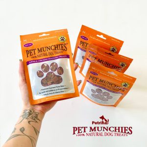 تشویقی سگ (آموزشی) برند پت مانچیز | کم چرب و 100% طبیعی | جگر و مرغ Pet Munchies Liver and Chicken Dog Training Treats 50g