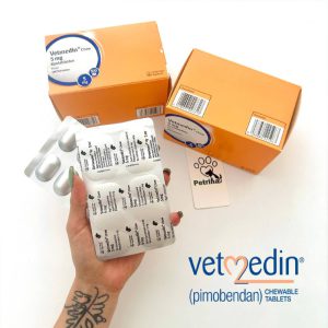 محصولات ویژه و خاص 3 قرص قلب سگ وتمدین آلمانی (پیموبندان) vetmedin | 5mg | ورق 10 تایی