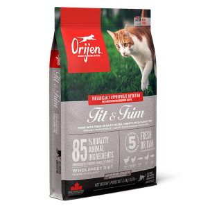 غذای گربه اوریجن فیت اند تریم کنترل وزن | گوشت مرغ، بوقلمون و ماهی (1/8 کیلو) ORIJEN Fit Trim Dry Cat Food