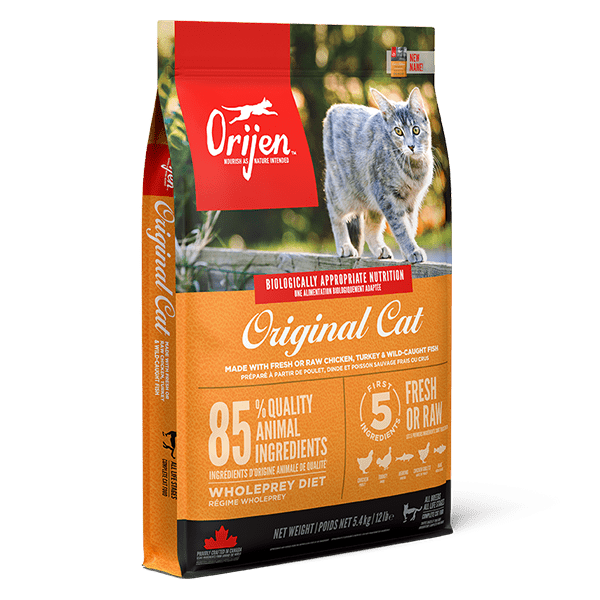 ORIJEN Original Cat غذای گربه اوریجن اوریجینال بدون غلات | گوشت مرغ، بوقلمون و ماهی هیرینگ (1/8 کیلو) ORIJEN Original Cat Food