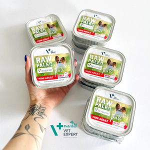 کنسرو سگ برند وت اکسپرت گوشت گوساله - طبیعی و بدون غلات (150 گرم) | VetExpert Vet Expert RAW PALEO PATÉ MINI ADULT BEEF